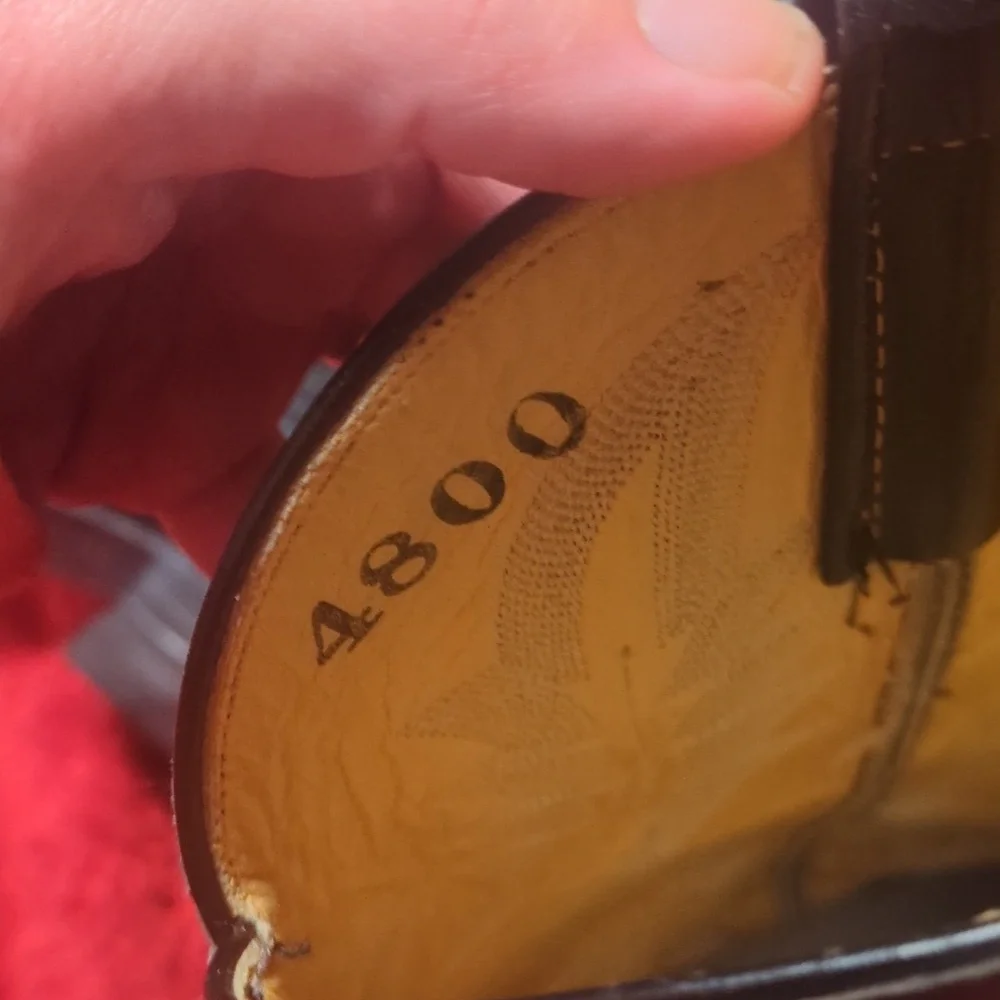 Rios of Mercedes Dark Leather Western Boots - Picture 5 of 9